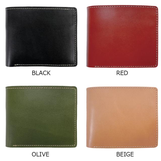 栃木レザー 二つ折り財布 メンズ おしゃれ 使いやすい 本革 日本製