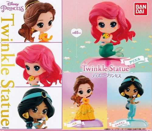 Disney Princess Twinkle Statue 全3種セット ディズニー プリンセス ...