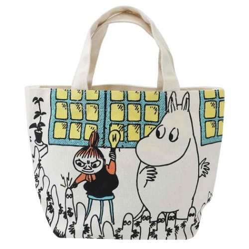 Moomin ランチトート ムーミン マチ付きコットンバッグ 北欧 リトルミイ あかり お散歩 お弁当 水筒 入れ 通勤 通学 バッグの通販はau Pay マーケット ふぁんくる