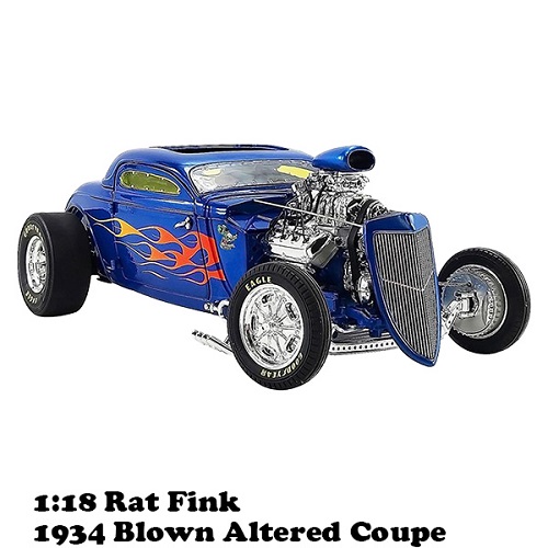 ダイキャストメタル ACME 1:18 Rat Fink 1934 Blown Altered Coupe
