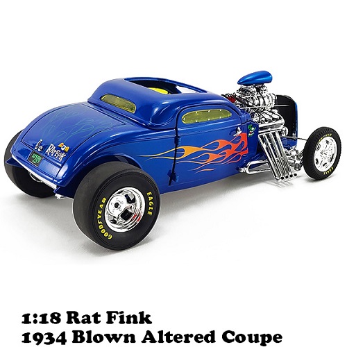 ダイキャストメタル ACME 1:18 Rat Fink 1934 Blown Altered Coupe 【ラットフィンク】ミニカー アメトイ アメリカン 雑貨 インテリア 置物 フィギュア 送料無料_2