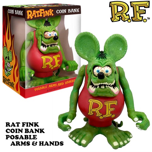 ラットフィンク コインバンク POSABLE ARMS & HANDS 【RAT FINK】 【FUNKO】 貯金箱 アメリカン グッズ インテリア 雑貨 フィギュア 送料無料の通販は