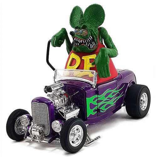 ダイキャストメタル ラットフィンク ミニカー フォードホットロッド ACME 1:18 RAT FINK 1932 FORD BLOW HOT ROD  ROADSTER with FIGURE ｜au PAY マーケット