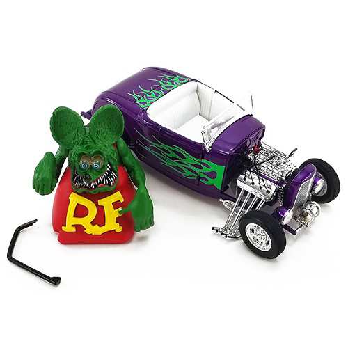 ダイキャストメタル ラットフィンク ミニカー フォードホットロッド ACME 1:18 RAT FINK 1932 FORD BLOW HOT ROD  ROADSTER with FIGURE ｜au PAY マーケット