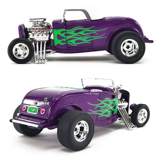 ダイキャストメタル ラットフィンク ミニカー フォードホットロッド ACME 1:18 RAT FINK 1932 FORD BLOW HOT ROD  ROADSTER with FIGURE ｜au PAY マーケット