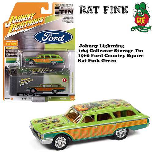 ダイキャストメタル 1:64 Rat Fink 1960 Ford Country Squire Green / Orange ラットフィンク ミニカー オレンジ アメトイ アメリカン 雑貨 インテリア 置物 車 送料無料の通販は 5,621円