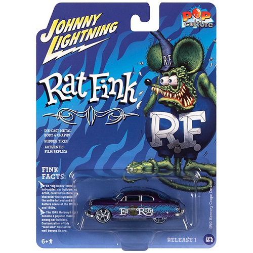 ダイキャストメタル 1:64 Rat Fink 1949 Mercury Coupe Custom ラットフィンク ミニカー クーペ アメトイ アメリカン 雑貨 インテリア 置物 車 送料無料