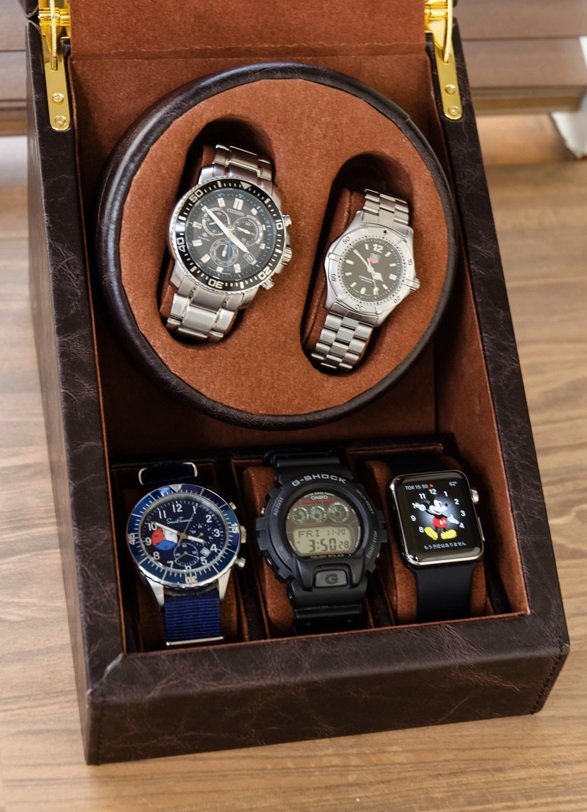 時計収納 ワインディングマシーン 2本巻き上げ インテリア ケース