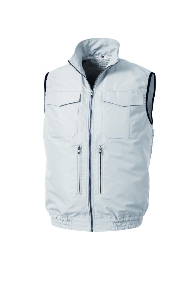 【メーカー直送・代引不可】【空調服】 スペーサー一体型ベスト（ウェア、専用インナースペーサー） ライトブルー M [KU92330N20S2] メーカー直送・代引不可】【空調服】 スペーサー一体型ベスト（ウェア