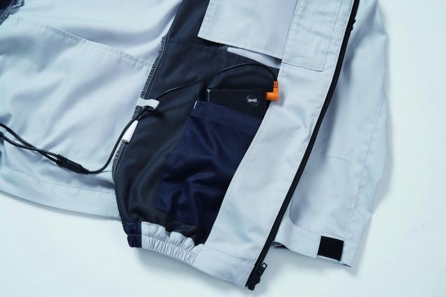 メーカー直送・代引不可】【空調服】 長袖ブルゾン(エプロン付)(ウェア