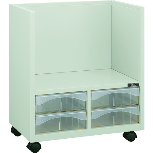 【代引不可】ＴＲＵＳＣＯ　収納ケース　キャスター付　Ａ深型引出４個付 BS2A4W2C [000-6785] 【ファ