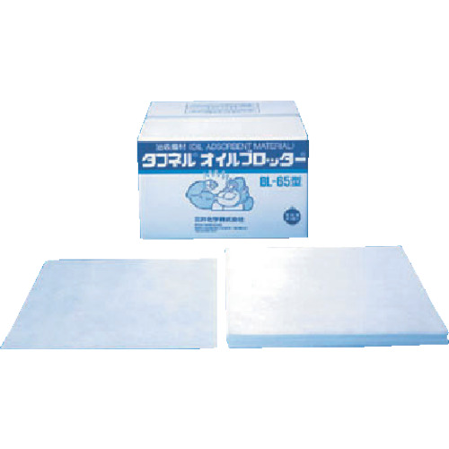 エム・エーライフ 油吸着材 タフネルオイルブロッター マット状 ５００×５００ｍｍ 厚さ４ｍｍ 100枚入り (BL-50) (284-1193)