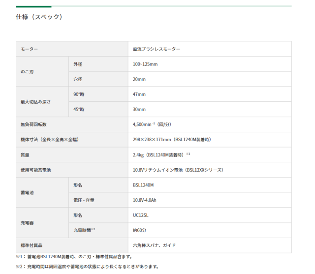 HiKOKI (ハイコーキ）10.8V 125mm コードレス集じん丸のこ C1205DYA(2LSP) (C1205DYA2LSP) ※チップソー(黒鯱)、バッテリー(BSL1240M)2個、充電器、ケース付き【DIY/電動工具/丸ノコ/丸鋸】_6