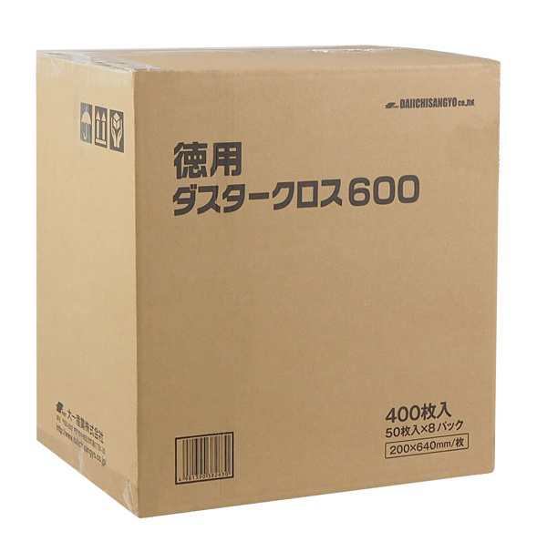 大一産業 徳用ダスタークロス600 400枚(50枚×8袋)、640×