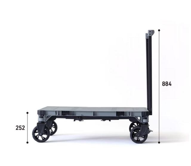 花岡車輌 HANAOKA FLAT CART DINING フラットカートダイニング 車輪もハンドルもたためる台車 F-CART-DINING(FCART-DINING)【フラット台車/軽量/折り畳み台車/折りたたみ台車/コンパクト】_3