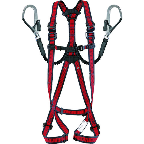 タジマ　ハーネスＧＳ　蛇腹　ダブルＬ２セット　ライン赤　Ｌサイズ (166-4773) (A1GSLJRWL2RE)