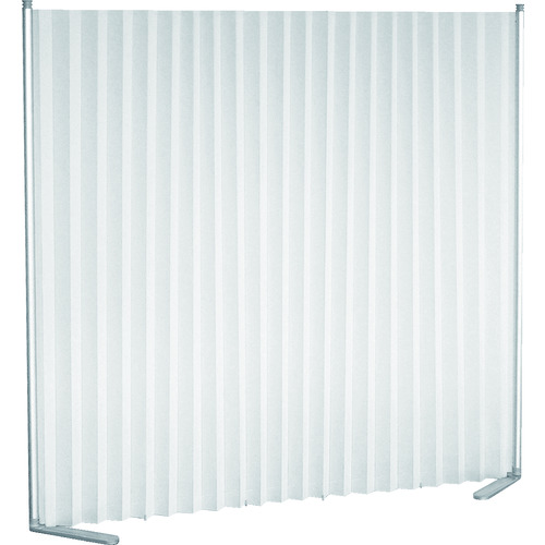 【メーカー直送　代引不可】ＴＲＵＳＣＯ　伸縮式クロスパーテーション　幅４６２ｍｍ〜１８００ｍｍ×高さ１５２９ｍｍ　ホワイト (207-7182) (CRP1518W)