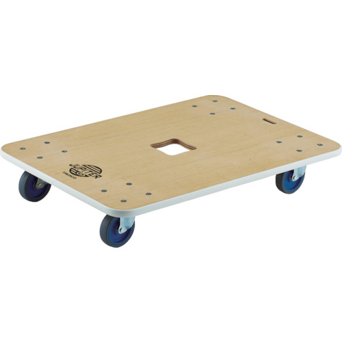 ＴＲＵＳＣＯ　木製平台車　ジュピター　８００Ｘ５５０　φ１００　３００ｋｇ (819-4967) (JUP800300)