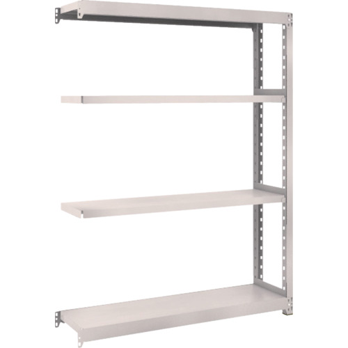 ＴＲＵＳＣＯ　スチールラック　Ｍ２型軽中量棚　１１６０×３００×Ｈ１５００　４段　連結　ネオグレー (508-5209) (M25434B)