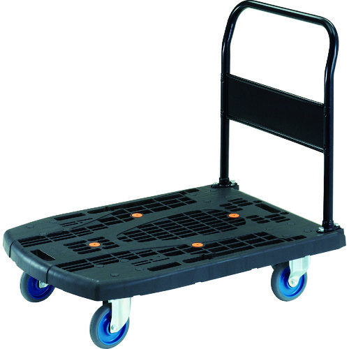 ＴＲＵＳＣＯ　樹脂台車　カルティオビッグ　固定　９００Ｘ６００　Ｓ付　黒 (436-9971) (MPK900BKS)