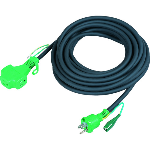 ＮＩＣＨＩＤＯ　トリプルポッキン延長コード　アース付　２０ｍ　ＶＣＴ１．２５×３　黒 (162-2022) (PPTVS20E) 8,323円