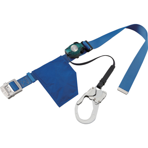 タイタン　ＲＩＣＯＲＯ−Ｎライト　ロック装置付巻取器式胴ベルト　スカイブルー (385-6085) (RA507NSB)