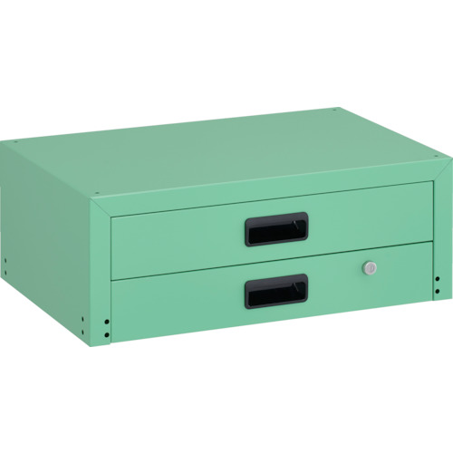 ＴＲＵＳＣＯ　ツールワゴン　ラビットワゴン用２段引出　６００Ｘ４００　ヤンググリーン (240-7686) (RBW64XYG)
