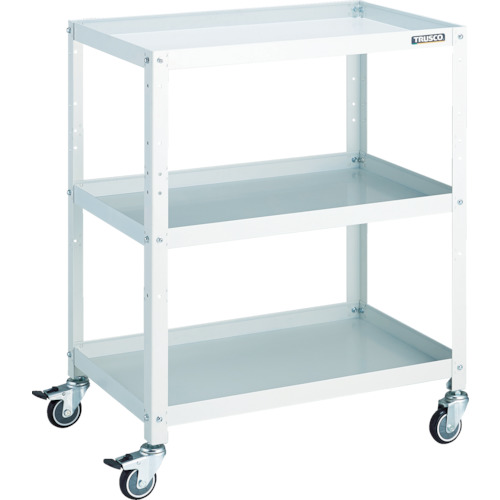 ＴＲＵＳＣＯ　ツールワゴン　ラビットワゴン　７００Ｘ４５０　ウレタン車輪　ホワイト (818-3229) (RBW973UW)