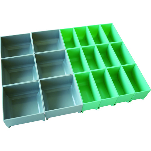 ＴＲＵＳＣＯ　プロ用段積みバッグ　ＳＴＡＣＫ　ＢＬＯＣＫ　パーツケース　４２０Ｘ７０　Ｅタイプ (116-4248) (SBPT42BE)