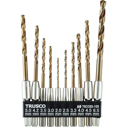 ＴＲＵＳＣＯ　六角軸コバルトドリル　１０本組 (479-2181) (T6COSD10S)