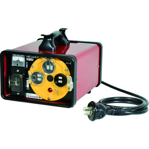 ＮＩＣＨＩＤＯ　屋外型降圧トランス　防滴型　単巻　防雨キャップ付　３ＫＶＡ (730-7454) (TBEK300DW)
