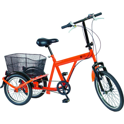 【メーカー直送　代引不可】ＴＲＵＳＣＯ　災害時用ノーパンク三輪自転車　ハザードランナートライ (769-0215) (THR5503)