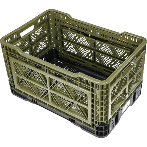 ＴＲＵＳＣＯ　サイドオープン型折りたたみメッシュコンテナ４８Ｌ　ＯＤ (257-8079) (TRMPBS48OD)