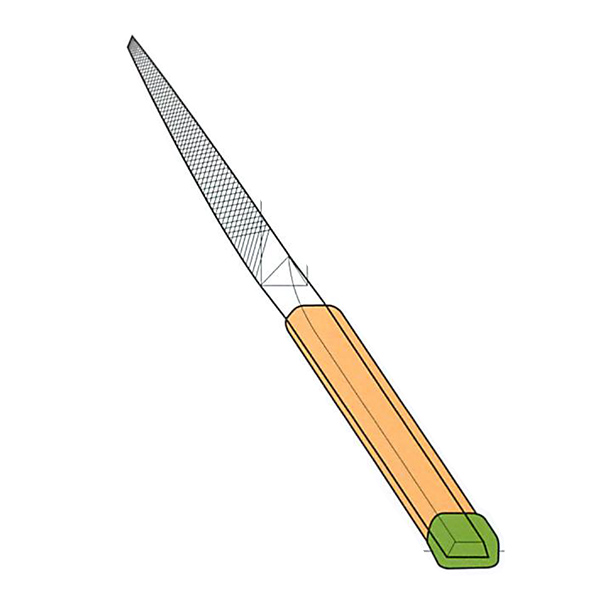 組ヤスリ 8本組 三角 中目