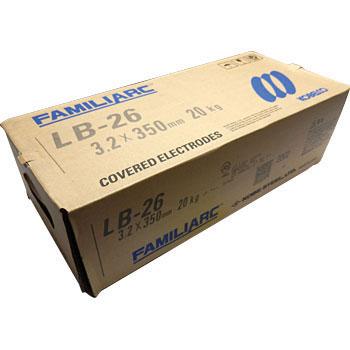 神戸製鋼　溶接棒　LB-26V  3.2Φ　20Kg 1箱（5kg X 4箱入り）【LB26V】 注意　写真は代表画像です。ご了承下さい。