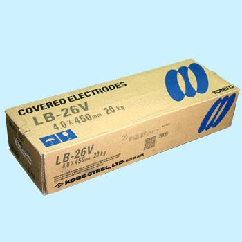 神戸製鋼　溶接棒　LB-26V  4.0Φ　20Kg 1箱（5kg X 4箱入り）【LB26V】 写真は代表画像になります。ご了承下さい。
