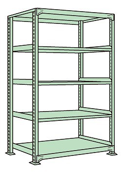 【代引き不可】 中量棚B型 B-1155