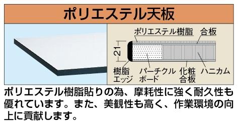 【代引き不可】 軽量用天板 KK-1275PTCGL