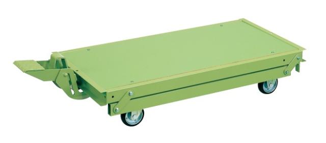 【代引き不可】 作業台オプションペダル昇降台車 KTW-187DPS