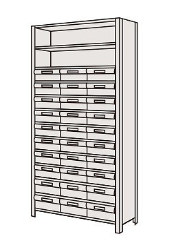 【代引き不可】 物品棚LEK型樹脂ボックス LEK2113-30T