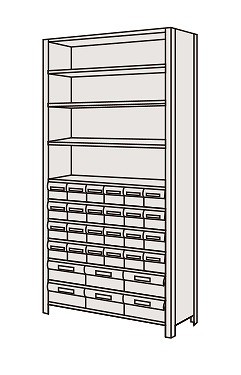 【代引き不可】 物品棚LEK型樹脂ボックス LEK2121-30T