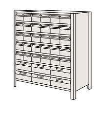 【代引き不可】 物品棚LEK型樹脂ボックス LEK8128-36T
