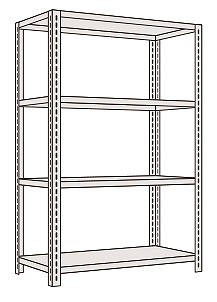 【代引き不可】 開放型棚 LF9724