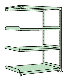 【代引き不可】 軽中量棚 NDW-1714R