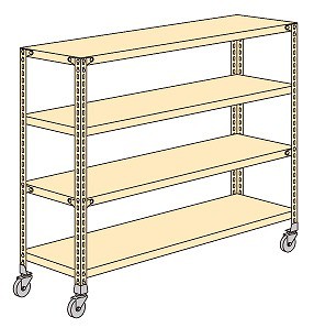 【代引き不可】 軽量キャスターラック NWR8344