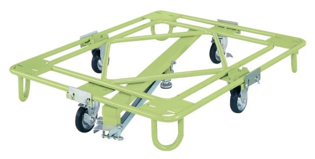 【代引き不可】 自在移動回転台車 中量型 センターベース付 RB-4KG