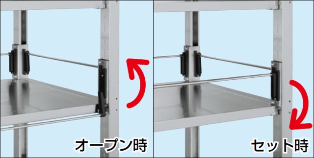 ステンレスラック用コボレ止め(間口タイプ) SLN-12KSU