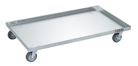 【代引き不可】 ステンレスコンテナ台車 エラストマー車仕様 SO-135DSU4の通販は