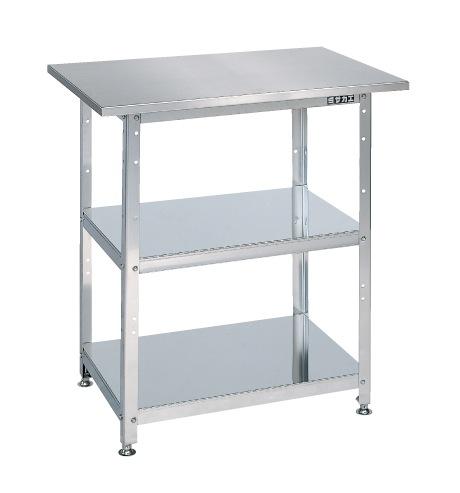 【代引き不可】 ステンレス 一人用作業台 H790 SU-075