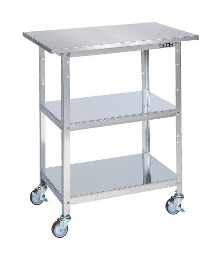 【代引き不可】 ステンレス 一人用作業台 H860mm SU4-075B